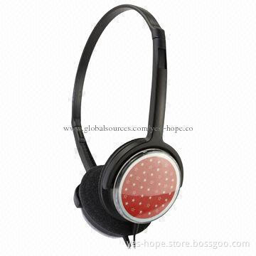 Lightweight Slim Line Stereo Headset, 20Hz-20kHz Frequency Response